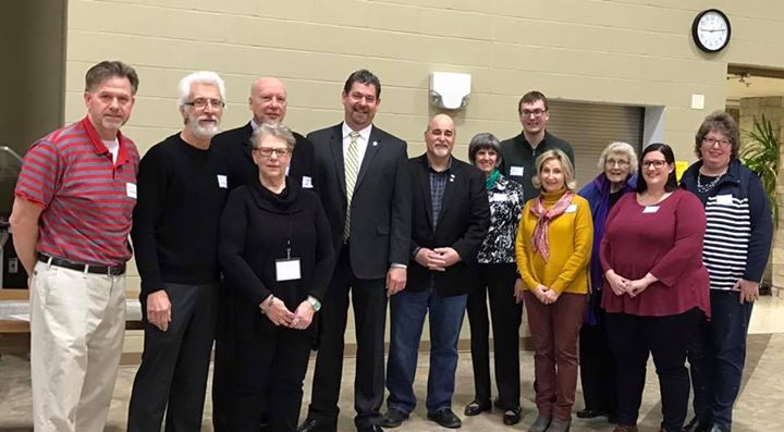 Steele County Convention at Trinity Church this morning with Senator John Jasins…
