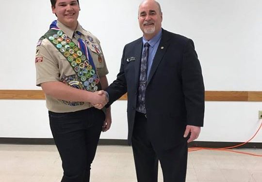 Had the honor of being a part of a Eagle Scout Ceremony this afternoon. T.J. Gil…