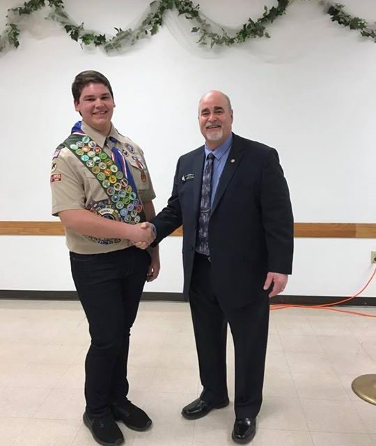 Had the honor of being a part of a Eagle Scout Ceremony this afternoon. T.J. Gil…