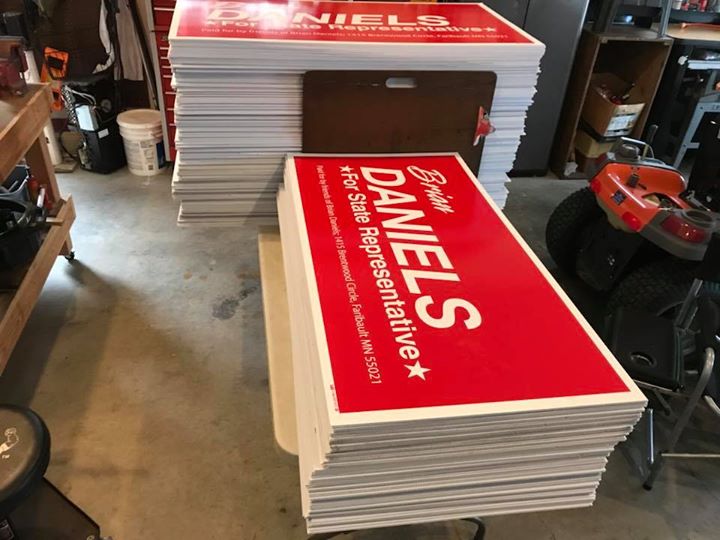 Just received 250 new yard decorations(signs) that are looking for a loving home…