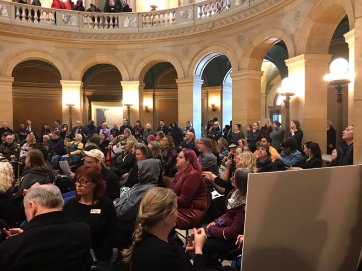 I was honored to be able to speak in the Minnesotan Rotunda for deaf, deaf/blind…