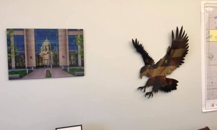 Two new pieces of art for my office at the Capitol. The picture is of the new se…