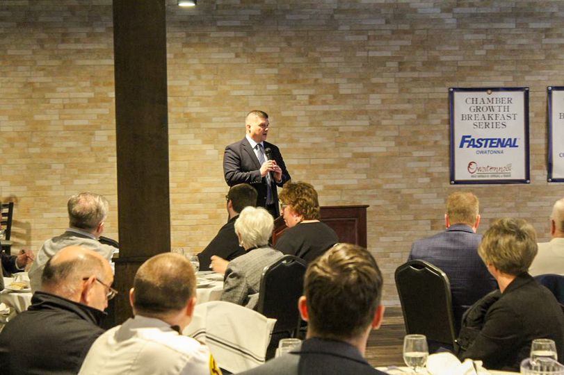 Honored to speak at this month’s Owatonna Area Chamber of Commerce and Tourism l…
